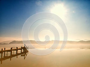 Wooden jetty