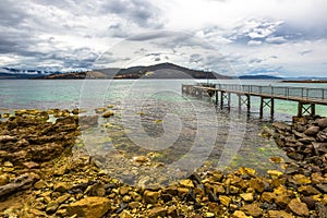 Wooden jetty