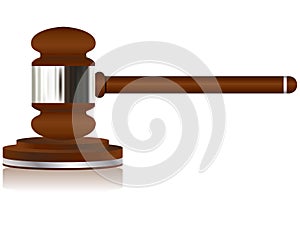 Wooden Justice Gavel