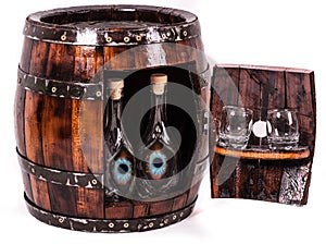 Wooden keg like table