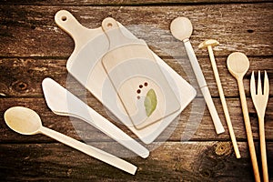 Wooden kitchen tools