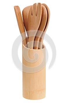 Wooden kitchen utensils