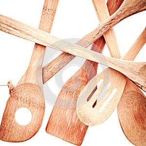 Wooden kitchen utensils