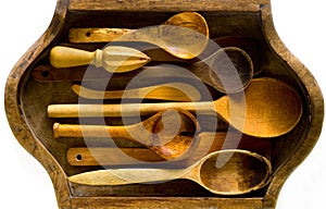 Wooden kitchen utensils