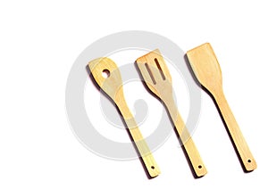 Wooden Kitchen Utensils for  cooking and mixing food