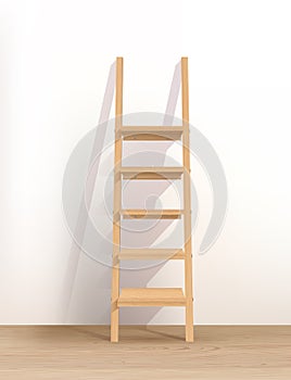 Wooden Ladder Shelves