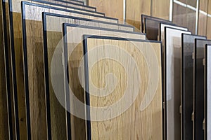 Wooden laminate veneer material for interior architecture and construction