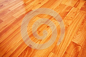 Wooden laminated floor photo