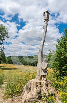 Wooden lantern in Banstead woods