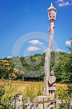 Wooden lantern in Banstead woods