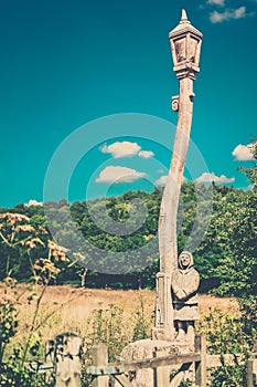 Wooden lantern in Banstead woods