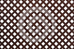 Wooden lattice, isolated on white background