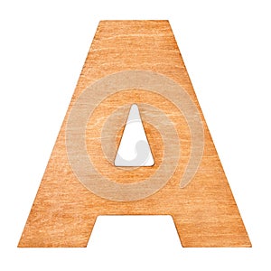 Wooden letter A