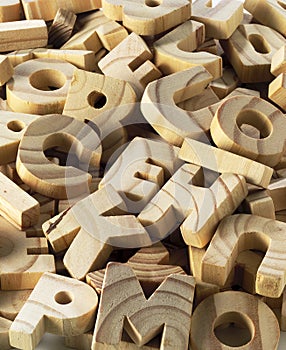 Wooden letters