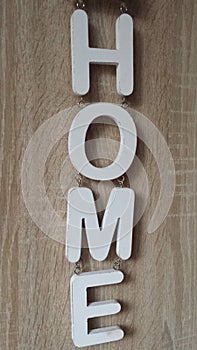 Wooden letters HOME