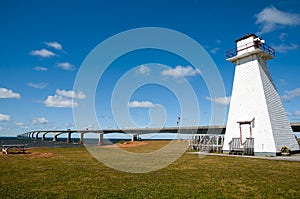 Wooden Lighthouse in Marine Rail Park - Prince Edward Island - Canada