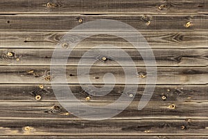 Wooden lining boards wall. midtone brown wood texture. background old panels, Seamless pattern. Horizontal planks