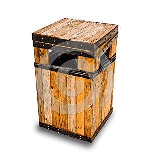 The Wooden litter bin