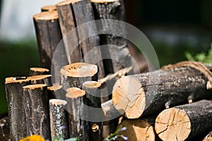 Wooden logs