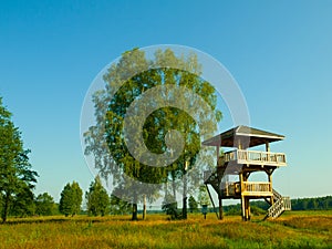 Wooden lookout tower