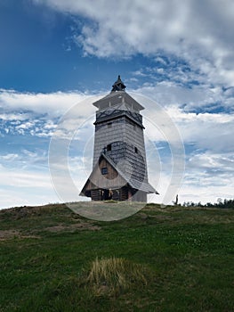 Wooden lookout tower Zbojska in Pohronska Polhora in Slovakia