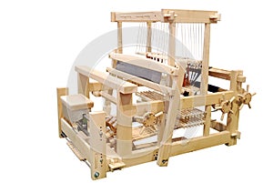 Wooden loom isolated
