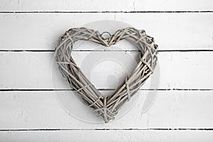 Wooden love heart