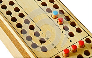 Wooden Ludo game board