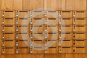 Wooden Mail Cabinets with Smart Locks and Access Cards