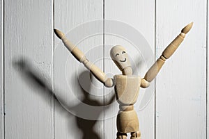 Wooden mannequin