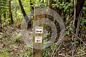 Main Loop Exit Trail Direction Post