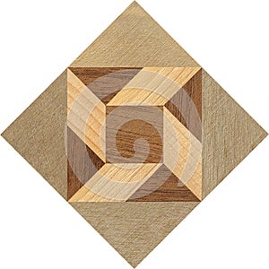 Wooden marquetry can be patterns created from the combination of pine and walnut wood, wooden floor, parquet, cutting board