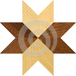 Wooden marquetry can be patterns created from the combination of pine and walnut wood, wooden floor, parquet, cutting board