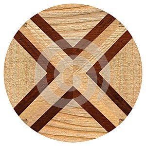 Wooden marquetry can be patterns created from the combination of pine wood, wooden floor, parquet, cutting board
