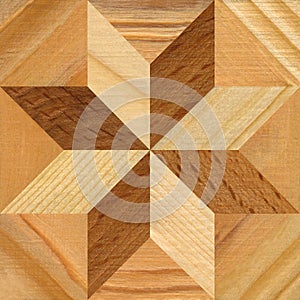 Wooden marquetry can be patterns created from the combination of wood pine hornbeam, wooden floor, parquet, cutting board