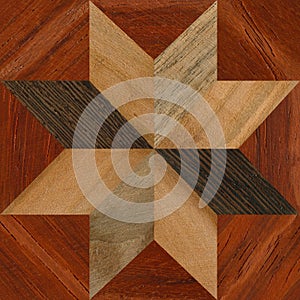 Wooden marquetry can be patterns created from the combination of wood, wooden floor, parquet, cutting board