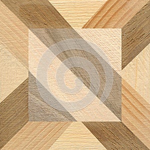 Wooden marquetry can be patterns created from the combination of wood, wooden floor, parquet, cutting board