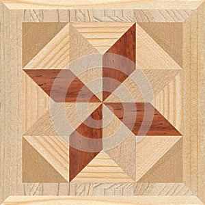 Wooden marquetry can be patterns created from the combination of wood, wooden floor, parquet, cutting board