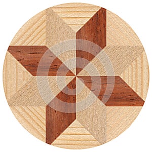 Wooden marquetry can be patterns created from the combination of wood, wooden floor, parquet, cutting board