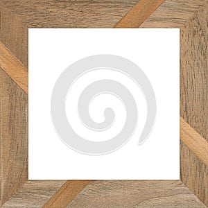 Wooden marquetry frame, wooden frame made of a combination of different woods