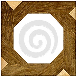 Wooden marquetry frame, wooden frame made of a combination of different woods