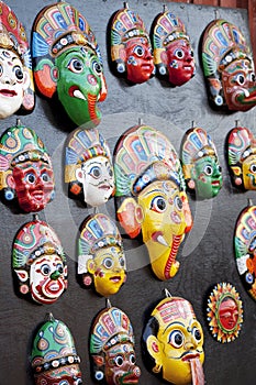 Wooden Masks, Bhaktapur, Nepal