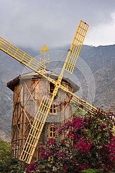 Wooden mill in Abha mountains photo