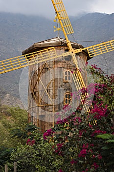 Wooden mill in Abha mountains photo
