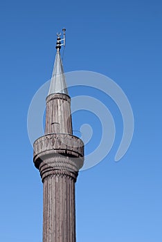 Wooden Minaret with copyspace