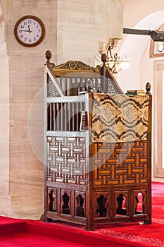 Wooden minbar, sermon pulpit of Ottoman times