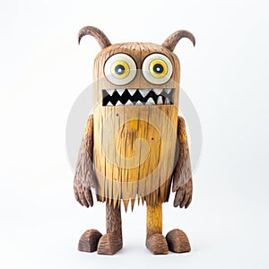 Handmade Wood Monster Toy With Unique Design