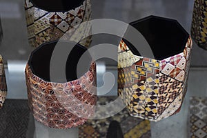 Wooden mosaic `Hakone Marquetry