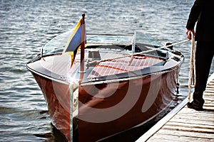 Wooden Motor Boat