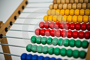 Wooden multi colored abacus